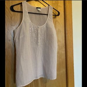 J Crew pink, sparkly tank